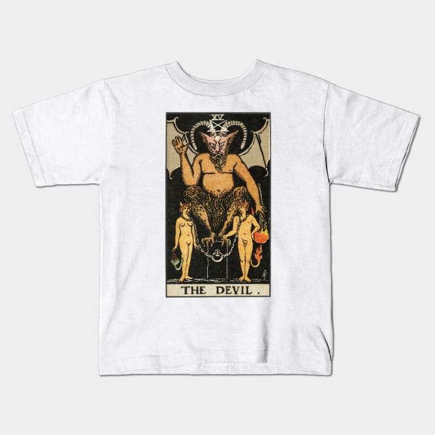 THE DEVIL Kids T-Shirt by WAITE-SMITH VINTAGE ART